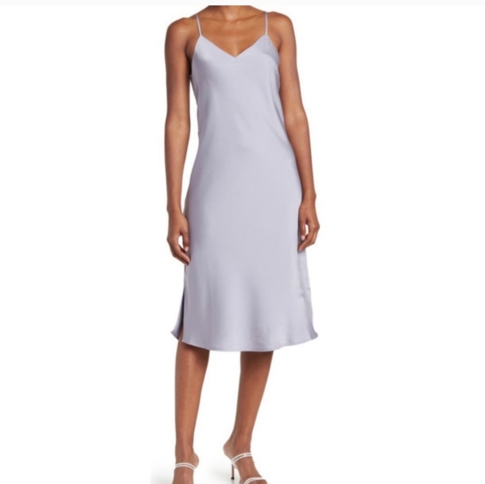 Sam Edelman Cami/slip Dress Charmeuse Gray Size 4